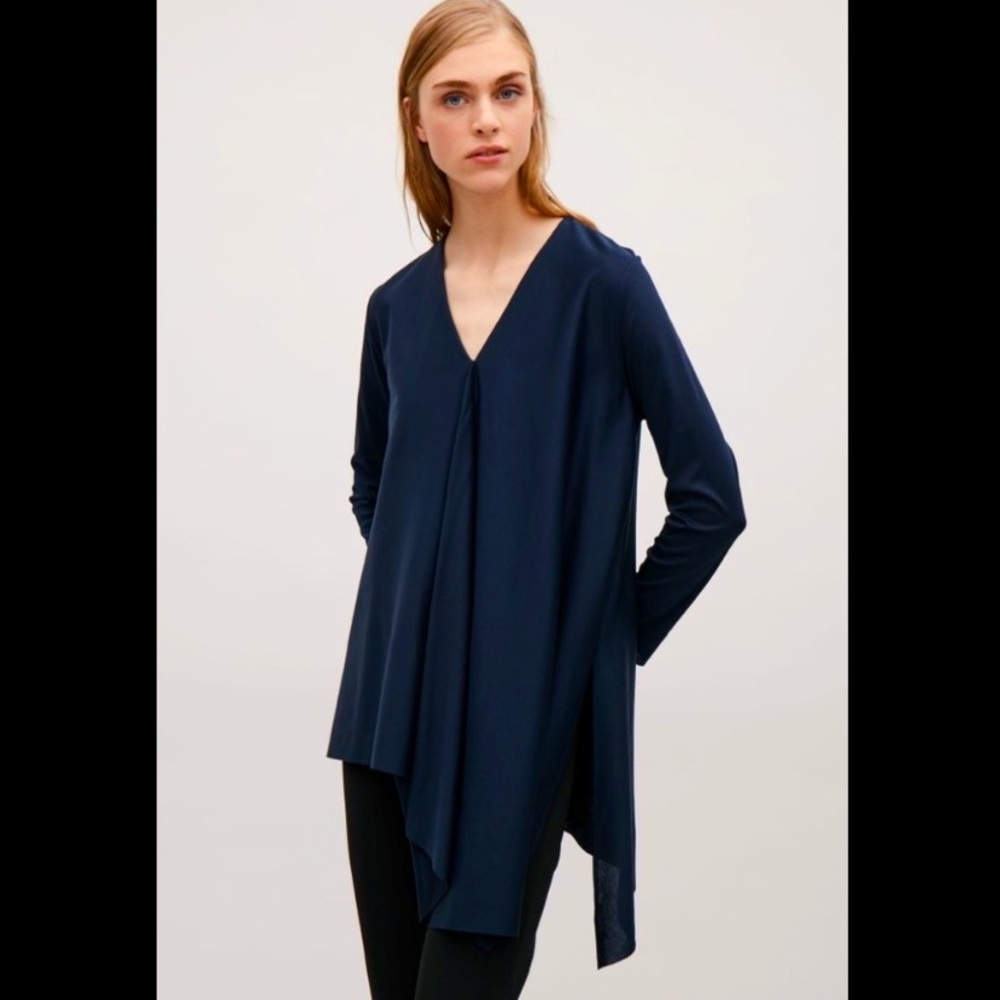 COS Asymmetrical Long sleeve blouse